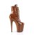 Pleaser FLAMINGO-1020 Plateau Stiefeletten Lack Karamel  EU-43 / US-13