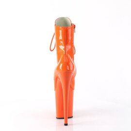 Pleaser FLAMINGO-1020 Plateau Stiefeletten Lack Orange EU-36 / US-6