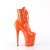 Pleaser FLAMINGO-1020 Plateau Stiefeletten Lack Orange EU-37 / US-7