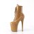 Pleaser FLAMINGO-1020 Plateau Stiefeletten Lack Beige EU-42 / US-12
