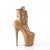 Pleaser FLAMINGO-1020 Plateau Stiefeletten Lack Beige EU-42 / US-12