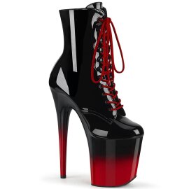 Pleaser FLAMINGO-1020BR-H Plateau Stiefeletten Lack Schwarz EU-41 / US-11