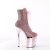 Pleaser FLAMINGO-1020CHRS Plateau Stiefeletten Strass Chrom Rosa EU-38 / US-8