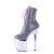 Pleaser FLAMINGO-1020CHRS Plateau Stiefeletten Strass Chrom Lila EU-40 / US-10