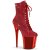 Pleaser FLAMINGO-1020CHRS Plateau Stiefeletten Strass Chrom Rot EU-36 / US-6