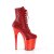 Pleaser FLAMINGO-1020CHRS Plateau Stiefeletten Strass Chrom Rot EU-36 / US-6
