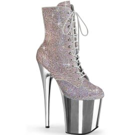 Pleaser FLAMINGO-1020CHRS Plateau Stiefeletten Multi...