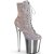 Pleaser FLAMINGO-1020CHRS Plateau Stiefeletten Multi Strass Chrom Silber EU-42 / US-12