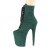 Pleaser FLAMINGO-1020FS Plateau Stiefeletten Wildleder Grün EU-35 / US-5