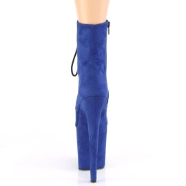 Pleaser FLAMINGO-1020FS Plateau Stiefeletten künstliches Wildleder Blau EU-35 / US-5