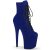 Pleaser FLAMINGO-1020FS Plateau Stiefeletten künstliches Wildleder Blau EU-35 / US-5