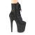 Pleaser FLAMINGO-1020GWR Plateau Stiefeletten Glitter Schwarz EU-40 / US-10