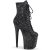 Pleaser FLAMINGO-1020GWR Plateau Stiefeletten Glitter Schwarz EU-42 / US-12