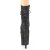 Pleaser FLAMINGO-1020GWR Plateau Stiefeletten Glitter Schwarz EU-38 / US-8