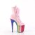 Pleaser FLAMINGO-1020HG Plateau Stiefeletten Lack Glitter Rosa Bunt EU-35 / US-5