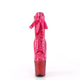 Pleaser FLAMINGO-1020HG Plateau Stiefeletten Lack Glitter...