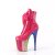 Pleaser FLAMINGO-1020HG Plateau Stiefeletten Lack Glitter Pink Bunt EU-36 / US-6