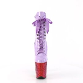 Pleaser FLAMINGO-1020HG Plateau Stiefeletten Lack Glitter...