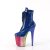 Pleaser FLAMINGO-1020HG Plateau Stiefeletten Lack Glitter Blau Bunt EU-36 / US-6