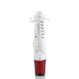 Pleaser FLAMINGO-1020HG Plateau Stiefeletten Lack Glitter...