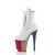 Pleaser FLAMINGO-1020HG Plateau Stiefeletten Lack Glitter Weiß Bunt EU-37 / US-7