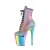 Pleaser FLAMINGO-1020RC Plateau Stiefeletten Reflektion Chrom Bunt EU-38 / US-8