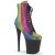 Pleaser FLAMINGO-1020RS Plateau Stiefeletten Strass Bunt EU-35 / US-5