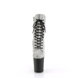 Pleaser FLAMINGO-1020RS Plateau Stiefeletten Strass...
