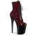 Pleaser FLAMINGO-1020SP Plateau Stiefeletten Lack Snake Rot EU-35 / US-5