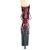 Pleaser FLAMINGO-1020SP Plateau Stiefeletten Lack Snake Rot EU-35 / US-5