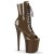 Pleaser FLAMINGO-1021 Plateau Stiefeletten Lack Mokka  EU-35 / US-5