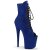 Pleaser FLAMINGO-1021FS Plateau Stiefeletten künstliches Wildleder Blau EU-38 / US-8