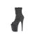 Pleaser FLAMINGO-1031GM Plateau Stiefeletten Strass Glitter Schwarz Silber EU-41 / US-11