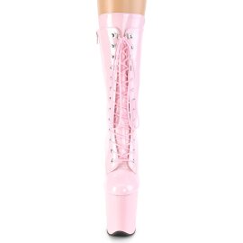 Pleaser FLAMINGO-1050 Plateau Stiefeletten Lack Rosa...