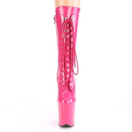 Pleaser FLAMINGO-1050 Plateau Stiefeletten Lack Pink EU-42 / US-12