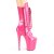 Pleaser FLAMINGO-1050 Plateau Stiefeletten Lack Pink EU-35 / US-5