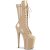 Pleaser FLAMINGO-1050 Plateau Stiefeletten Lack Beige EU-35 / US-5