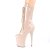 Pleaser FLAMINGO-1050 Plateau Stiefeletten Lack Beige EU-35 / US-5