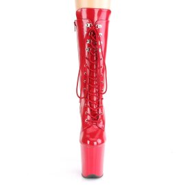 Pleaser FLAMINGO-1050 Plateau Stiefeletten Lack Rot EU-41...