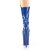 Pleaser FLAMINGO-1050 Plateau Stiefeletten Lack Blau EU-35 / US-5
