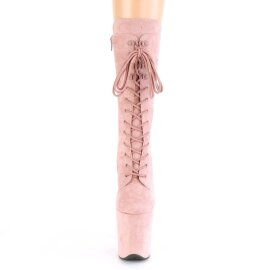Pleaser FLAMINGO-1050FS Plateau Stiefeletten Wildleder Blush EU-35 / US-5