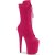 Pleaser FLAMINGO-1050FS Plateau Stiefeletten künstliches Wildleder Pink EU-35 / US-5