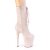 Pleaser FLAMINGO-1050FS Plateau Stiefeletten künstliches Wildleder Hautfarben EU-35 / US-5