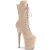 Pleaser FLAMINGO-1050FS Plateau Stiefeletten künstliches Wildleder Hautfarben EU-37 / US-7