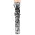 Pleaser FLAMINGO-1050SP Plateau Stiefeletten Snake Schwarz Weiß EU-38 / US-8