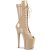 Pleaser FLAMINGO-1051 Plateau Stiefeletten Lack Beige EU-42 / US-12