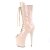 Pleaser FLAMINGO-1051 Plateau Stiefeletten Lack Beige EU-42 / US-12