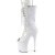 Pleaser FLAMINGO-1051 Plateau Stiefeletten Lack Weiß EU-38 / US-8