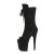 Pleaser FLAMINGO-1051FS Plateau Stiefeletten künstliches Wildleder Schwarz EU-35 / US-5