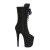 Pleaser FLAMINGO-1051FS Plateau Stiefeletten künstliches Wildleder Schwarz EU-35 / US-5